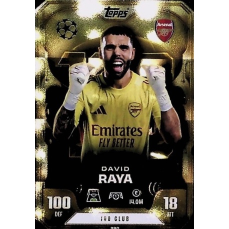 David Raya 100 Club Arsenal 280