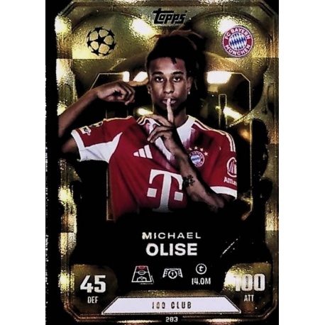 Michael Olise 100 Club Bayern Munich 283