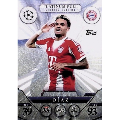 Luis Diaz Limited Edition Platinum Pull Bayern Munich PP6