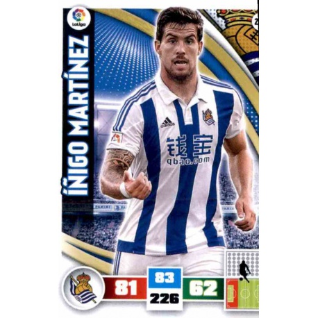 Íñigo Martínez Real Sociedad 274 Adrenalyn XL La Liga 2015-16