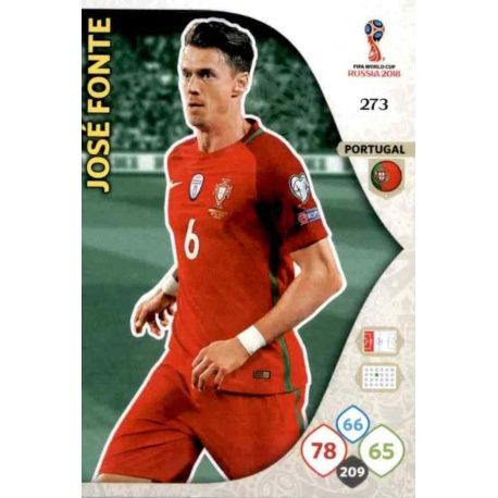 José Fonte Portugal 273 Adrenalyn XL World Cup 2018 