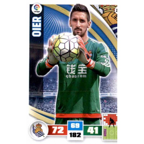 Oier Real Sociedad 282 Adrenalyn XL La Liga 2015-16