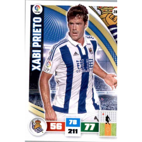 Xabi Prieto Real Sociedad 286 Adrenalyn XL La Liga 2015-16