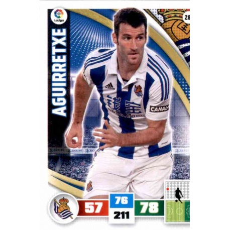 Aguirretxe Real Sociedad 287 Adrenalyn XL La Liga 2015-16