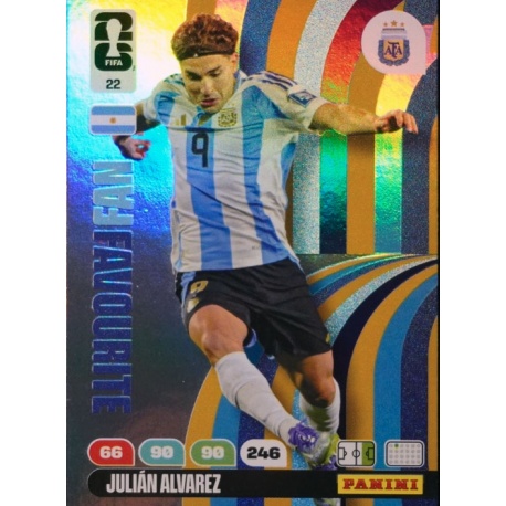 Julián Álvarez Fan Favourite Argentina 22