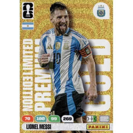 Lionel Messi Premium Gold Limited Edition Argentina