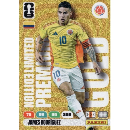 James Rodríguez Premium Gold Limited Edition Colombia