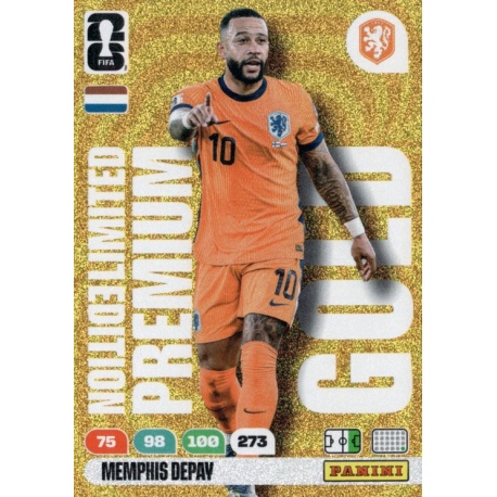 Memphis Depay Premium Gold Limited Edition Paises Bajos