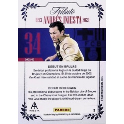 Official Cards Debut in Bruges 2002-03 Tributo Andrés Iniesta Panini Box