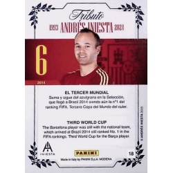 Official Cards The Third World Cup 2014 Tributo Andrés Iniesta Box Panini