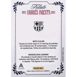 Exclusive online deal Culer myth Andres Iniesta Tributo Box Panini