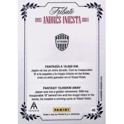 Official Cards Fantasy at 10,000 km Tributo Andrés Iniesta Panini Box