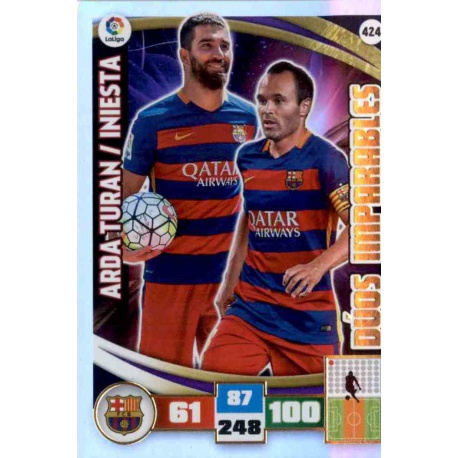 Arda Turan - Iniesta Fuerza 4 424 Adrenalyn XL La Liga 2015-16