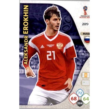 Aleksandr Erokhin Rusia 289 Adrenalyn XL Russia 2018 