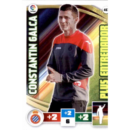 Constantin Galca Plus Entrenador 467 Adrenalyn XL La Liga 2015-16