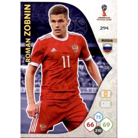 Roman Zobnin Rusia 294 Adrenalyn XL Russia 2018 