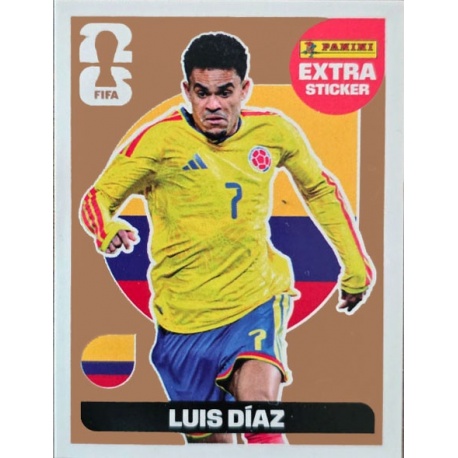 Completa tu álbum Luis Díaz Colombia Bronze Extra Stickers Panini Fifa World Cup 2026