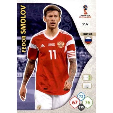 Fedor Smolov Rusia 297 Adrenalyn XL Russia 2018 