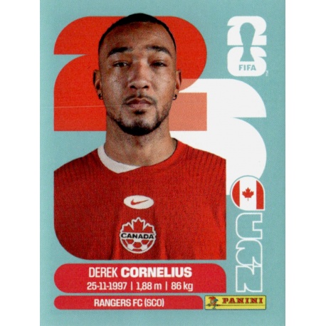 Sale Online Derek Cornelius Canada CAN 7 Stickers World Cup 2026