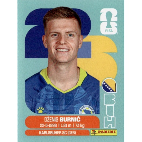Shop Now Dženis Burnić Bosnia-Herzegovina BIH 14 Album Panini Mundial 2026
