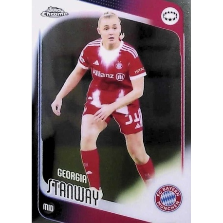Buy Now Georgia Stanway Bayern München Topps Chrome UEFA Women 2025-26