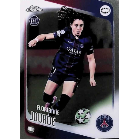 Colecciónalos Florianne Jourde PSG Topps Chrome Women Soccer Cards 2025-26