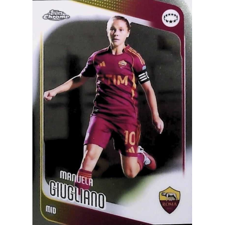 Colecciónalos Manuela Giugliano AS Roma Topps Chrome Soccer Cards Women