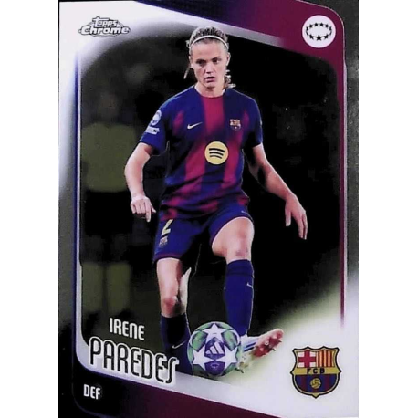 Venta Cards Irene Paredes Barcelona Topps Chrome Soccer Cards Women