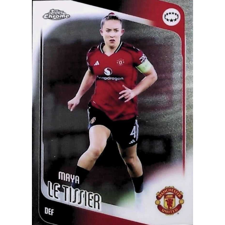 Descúbrelos Maya Le Tissier Manchester United Topps Chrome Women Soccer Cards 2025-26