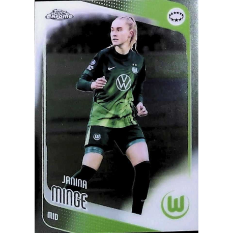 Venta Online Janina Minge VfL Wolfsburg Topps Chrome UWCL 2025-26