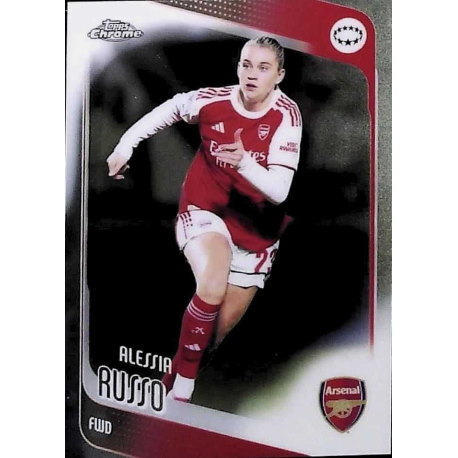 No te quedes sin Alessia Russo Arsenal Topps Chrome UWCL 2025-26