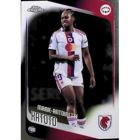 Hazte con ellos Marie-Antoinette Katoto OL Lyonnes Topps Chrome UEFA Women's Champions League 2025-26