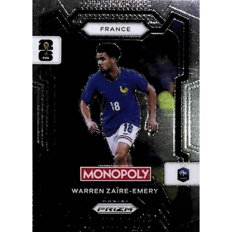 Añade a tu colección Warren Zaïre-Emery France Monopoly Prizm FIFA World Cup 2026