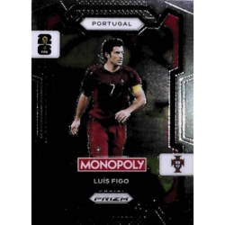 Colecciónalos Luis Figo Portugal Panini Monopoly Prizm World Cup Trading Cards