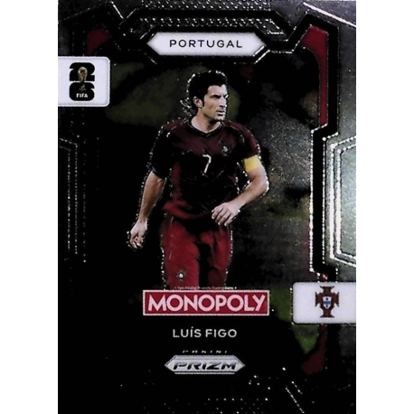 Colecciónalos Luis Figo Portugal Panini Monopoly Prizm World Cup Trading Cards