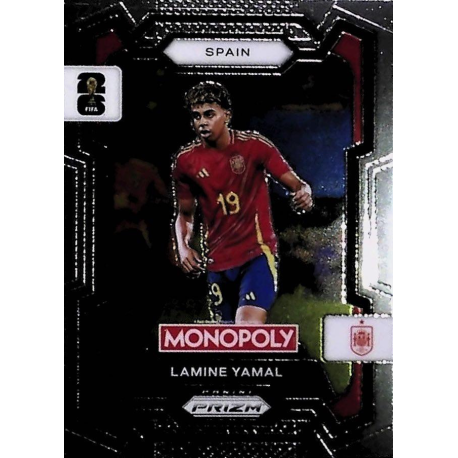 Venta Online Lamine Yamal Spain Panini Monopoly Prizm World Cup Trading Cards