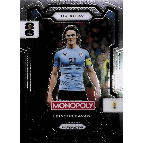 Añade a tu colección Edinson Cavani Uruguay Monopoly Prizm Soccer Cards 2026