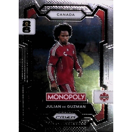 Venta Cards Julian De Guzman Canada Panini FIFA World Cup 2026 Monopoly Prizm