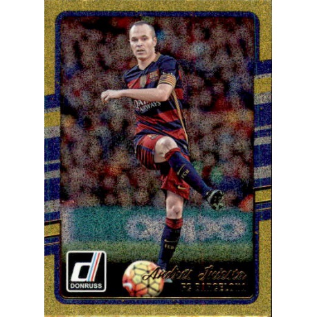 Andres Iniesta Gold Parallel Donruss Gold Parallel 2016-17