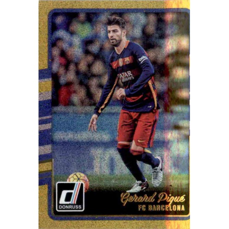 Gerard Pique Gold Parallel Donruss Gold Parallel 2016-17