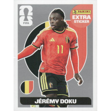 Cromos Mundial 2026 Jérémy Doku Belgium Silver Extra Stickers Album Mundial 2026 Panini
