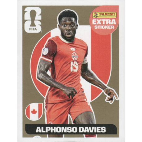 Compra ahora Alphonso Davies Cánada Gold Extra Stickers Album Panini Mundial 2026