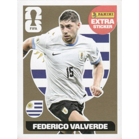 Venta Cromos Mundial Federico Valverde Uruguay Gold Extra Stickers Mundial 2026 Panini
