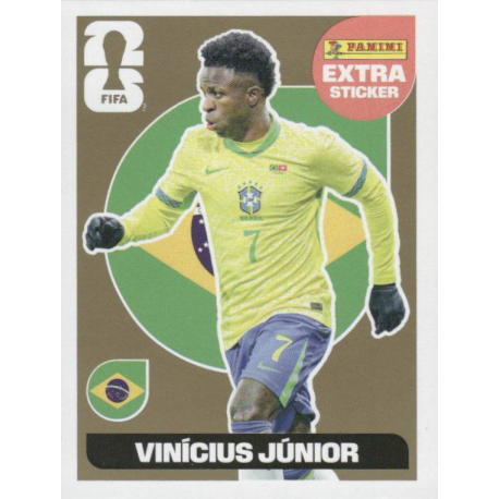 Compra ahora Vinícíús Júnior Brazil Gold Extra Stickers Official Panini World Cup 2026 Stickers