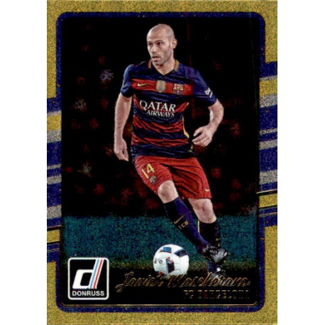 Javier Mascherano Gold Parallel Donruss Gold Parallel 2016-17