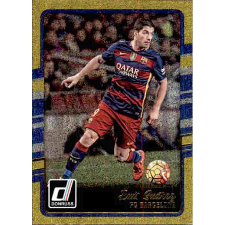 Luis Suarez Gold Parallel Donruss Gold Parallel 2016-17