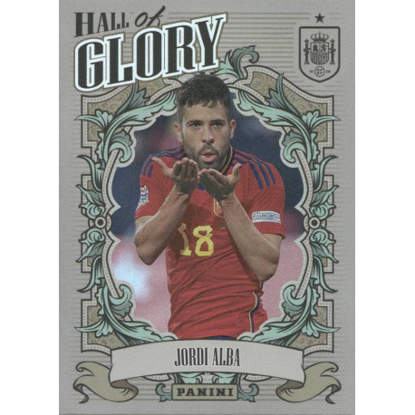 Oferta Cards Mundial Jordi Alba Hall of Glory Panini Vamos Campeones