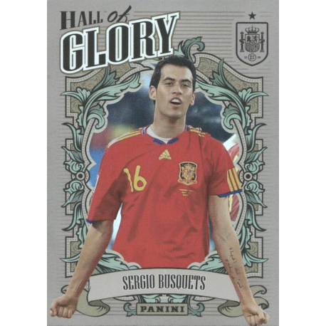 Official Sticker Sergio Busquets Hall of Glory Tributo Selección Española Panini