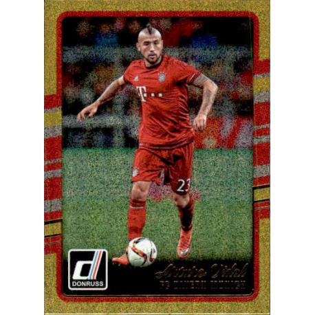 Arturo Vidal Gold Parallel Donruss Gold Parallel 2016-17