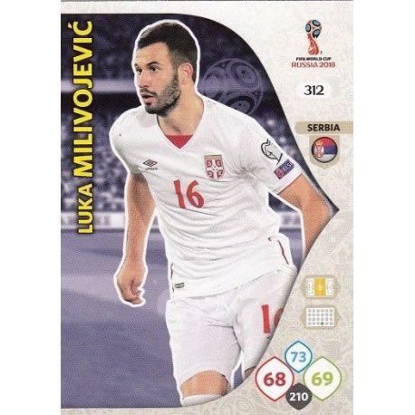 Luka Milivojević Serbia 312 Adrenalyn XL World Cup 2018 